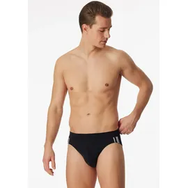 SCHIESSER Herren Slips im Pack - Rio Slip 95/5, Vorteilspack, Cotton Stretch, Seitenstreifen Schwarz S
