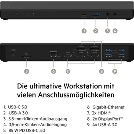 Belkin Connect USB-C Link Dock für drei Bildschirme INC007vfBK