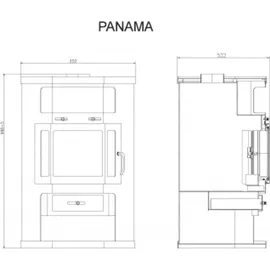 Viktoria EEK A Eck-Kaminofen - Kaminofen Victoria 05 Panama 9.0 kW,