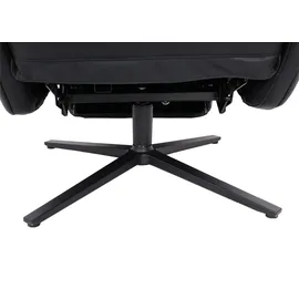 Mendler Relaxsessel HWC-L10, Design Fernsehsessel TV-Sessel Liegesessel, Liegefunktion drehbar, Voll-Leder ~