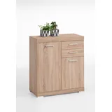 FMD Bristol 80 x 89,9 x 34,9 cm mit Schubladen / beige