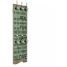 vidaXL Wandgarderobe HAPPY LOVE 120 x 40 cm Holzwerkstoff