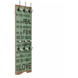 vidaXL Wandgarderobe HAPPY LOVE 120 x 40 cm Holzwerkstoff