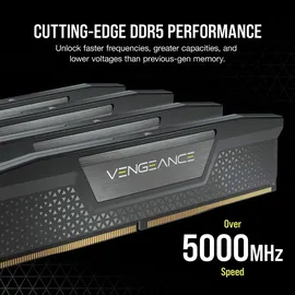 Corsair Vengeance DDR5-6000 32GB Kit (2x16GB) CL38 Schwarz CMK32GX5M2B6000C38