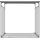 CLP Kaminholzunterstand Ruston Aluminium XL mit Abdeckplane Grau
