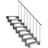 DOLLE Außentreppe Gardentop 144-176 cm Aluminium