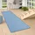 Snapstyle Feinschlingen Velour Läufer Teppich, Strong Blau, 80x240cm