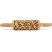 Folkroll Teigroller »3D-Motiv-Teigrolle« Floral Deko,