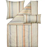 Estella Bettwäsche Interlock-Jersey braun-beige-apricot-vanille Größe 135x200 cm