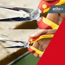 Wiha Flachrundzange Professional electric mit Schneide gerade Form in Blister 160 mm