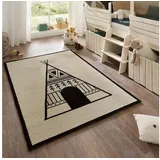 Natur Pur Teppich Natur Kids - Kinderteppich mit Tipidesign, Rechteckig, handgetuftet beige 80 cm x 150 cm