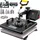Vevor 8 in 1 Heißpresse Transferpresse für Textiltransferpresse Textilpresse mit Plattenpresse von 38 x 38 cm Textildruckpresse von 1000 w Geeignet