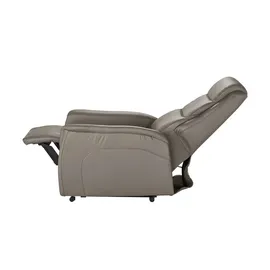 Hukla Sessel Dean Leder 70 x 107 x 88 cm Grau elektrisch