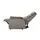 Hukla Sessel Dean Leder 70 x 107 x 88 cm Grau elektrisch