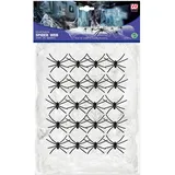 w widmann milano party fashion Weißes Spinnennetz Tischdekoration Halloween 500 g 20 St. Weiß