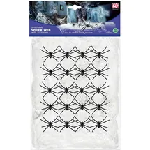w widmann milano party fashion Weißes Spinnennetz Tischdekoration Halloween 500 g 20 St. Weiß