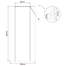 vidaXL Bambusrollo 100 x 220 cm / Fenstergröße (Velux) Braun