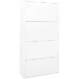 vidaXL Aktenschrank 90 x 40 x 180 cm Weiß