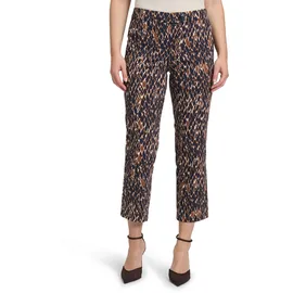 Betty Barclay Businesshose mit Bügelfalte in Dark Blue/Brown | Gr.: 40