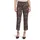 Betty Barclay Businesshose mit Bügelfalte in Dark Blue/Brown | Gr.: 40