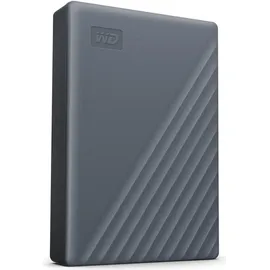 Western Digital WD My Passport WDBRMD0050BGY-WESN - Festplatte, Passwortschutz, Backup-Software, USB 3.2 Gen 1, 3 Jahre Garantie) Siliziumgrau