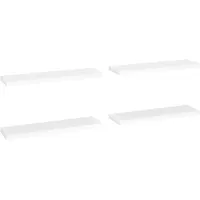 vidaXL Wandregal 90 x 23,5 x 3,8 cm Weiß