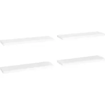 vidaXL Wandregal 90 x 23,5 x 3,8 cm Weiß
