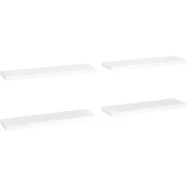 vidaXL Wandregal 90 x 23,5 x 3,8 cm Weiß