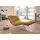W.Schillig Relaxliege daily dreams Leder 95 x 91 x 170 cm Gelb mit Kissen