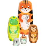 GoKi 60661 Matroschka Puppen, Tiger Tavi und seine Freunde