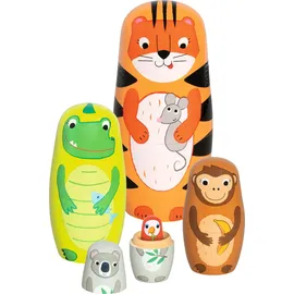GoKi 60661 Matroschka Puppen, Tiger Tavi und seine Freunde