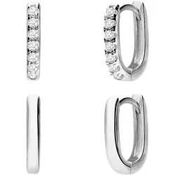 Lucardi Ohrringe 925 Silber Schmuck-Set   Damen 