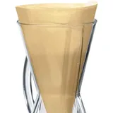 Famanu Kaffeefilter 3-Kopf - 100 Stück - Braune Filterpapier