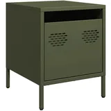 vidaXL Nachtschrank Olivgrün 35 x 39 x 43,5 cm Stahl