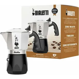 Bialetti Brikka 0,17 l 4 Tassen Schwarz