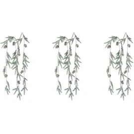 Creativ green Winterliche Kunstpflanze 100 cm grau