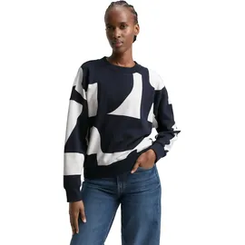 Tom Tailor Sweatshirt Gemustert Blau 34