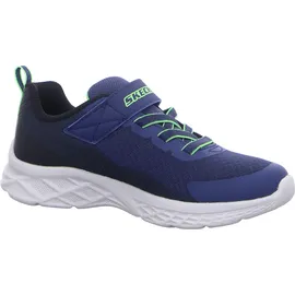 SKECHERS Microspec Ii Zovrix Turnschuhe Ohne Schnürsenkel Navy / Black / Lime 29