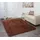 MCW Teppich MCW-F69, Shaggy Läufer Hochflor Langflor, Stoff/Textil flauschig weich 230x160cm dunkelbraun