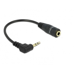 DeLOCK Kabel Audio Klinke 2,5 mm Stecker gewinkelt 3,5mm Buchse