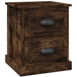 vidaXL Nachtschrank Räuchereiche 39 x 39 x 47,5 cm Braun
