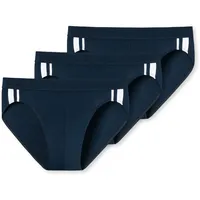 SCHIESSER Herren Slip dunkelblau 3XL 3er Pack