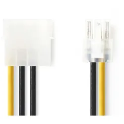 Nedis CCGP74060VA015, 0,15 m, PCI-E (6-pin), Molex (4-pin), Männlich, Männlich,