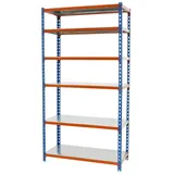 Simonrack Metallregal 2500 x 800 x 500 cm Blau/Orange