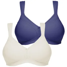 SUSA Damen, Doppelpack BH Marine/Champagner, 80B EU - 80B