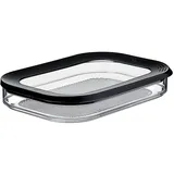 Mepal Aufschnittboxen für Kühlschrank - Wurst Aufbewahrung Kühlschrank mit Deckel - Geeignet zur Aufbewahrung von Fleischprodukten - Kühlschrank Organizer Aufschnitt - 550 ml - Black