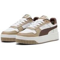 Puma Carina Street Plateau Damen Weiß/Braun/Bronze 42