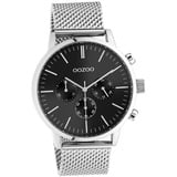 Oozoo Unisex Uhr C10913 Analog Quarzuhr Armband silber Timepieces D2UOC10913 - Silber