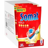 Somat Gold Spülmaschinen Tabs 328 (4x82 Tabs), Geschirrspül Tabs für strahlend sauberes Geschirr auch bei niedrigen Temperaturen, Extra-Kraft gegen Eingetrocknetes