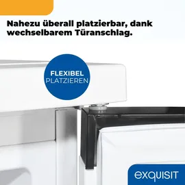 Exquisit KS516-4-E-051C Kühlschrank (107 l, 0 mm hoch, Weiß)